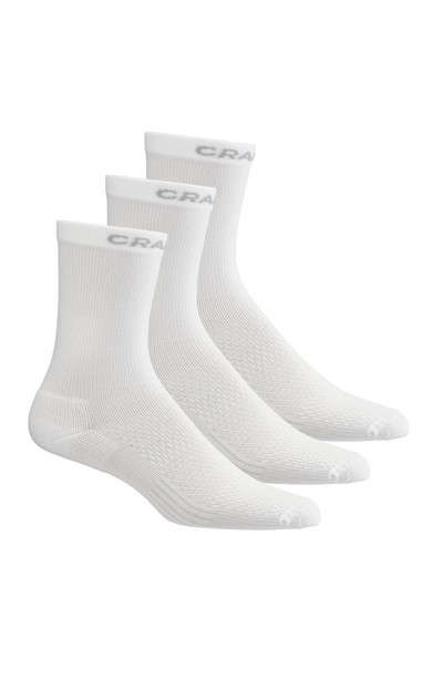 Чорапи за трчање Craft Core Dry High 3Pack, 3 пара, бели