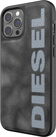 Mbrojtëse telefoni Diesel Moulded Case Bleached Denim, për iPhone 12 12 Pro, bojëqielli e zverdhur