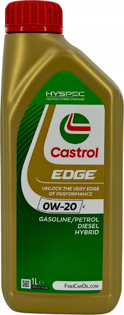 Vaj motori Castrol EDGE 0W20 V, sintetik, 1L, ngjyrë flori
