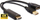 Adapter AV MicroConnect HDMDPP1, HDMI në DisplayPort, USB A, 4K, i zi