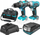Set veglash elektrike Dedra DED7018, 5 pjesë, 18V, blu e zezë