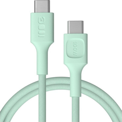 Kabllo USB-C në USB-C GreenCell PowerStream, 1.2 m, 100 W, jeshile