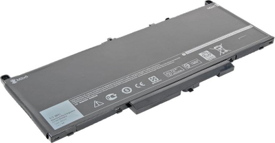 Bateri laptopi Mitsu për Dell Latitude E7270 edhe E7470, 7300 mAh, 55 Wh, e zezë
