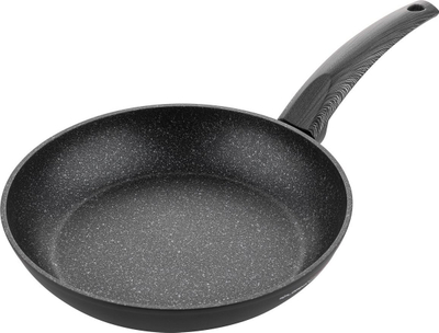Tigan Florina Bono, 24 cm, me veshje graniti, për induksion, i zi
