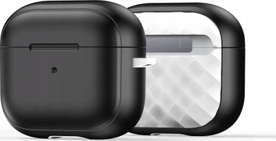 Mbulesë mbrojtëse Dux Ducis Pecc për AirPods Pro 2, e hollë, plastike, e zezë
