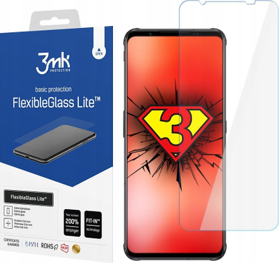 Xham mbrojtës 3MK FlexibleGlass Lite, për ZTE Nubia Red Magic 7, hibrid 0.16mm, i tejdukshëm