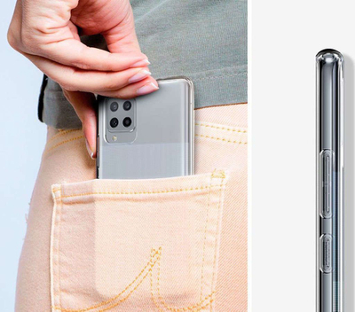 Mbështjellëse Spigen Liquid Crystal për Samsung A42 5G, transparente