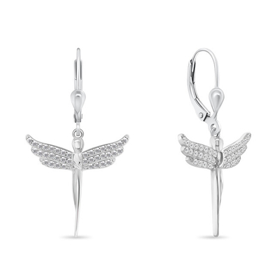 Vathë për femra Brilio Silver Angels EA947W, të argjendtë