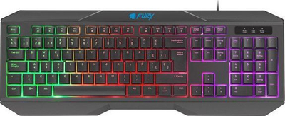 Set për lojtarët 4in1 Fury thunderstreak 3.0 Tastierë Miu + Kufje + Mauspad