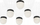 Toptha badminton Mega Creative 532468, plastik, set me 6 copë, të bardhë