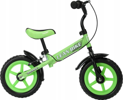 Biçikletë balancuese Mario Lean Bike, kornizë metalike, rrota EVA, jeshile