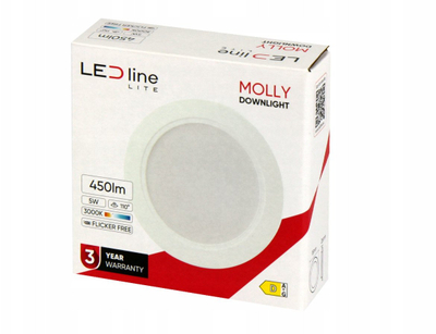 Spot LED Molly, 5W, 500lm 4000K, i bardhë