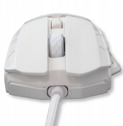 Гејминг глушец White Shark Squalo GM-5016 Ector, со кабел, RGB, бел