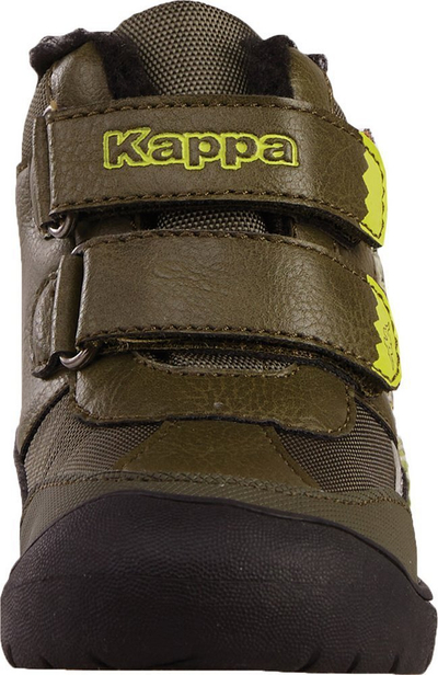 Çizme dimri për kalamaj Kappa Claw Tex Jr 280022M 3133, me membranë KappaTEX, mbyllje me shirit ngjitës, jeshile