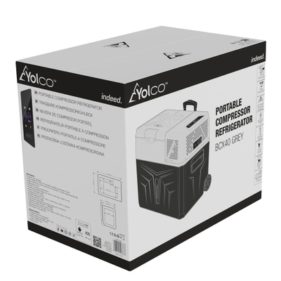 Frigorifer udhëtimi Yolco BCX40, 39L, kompresor, gri
