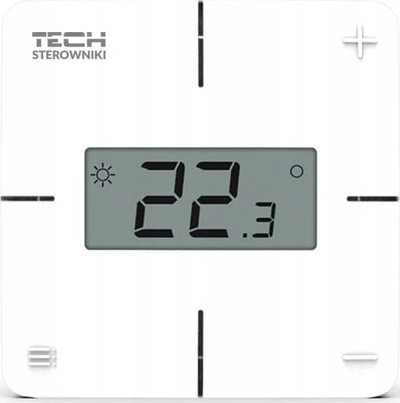 Termostat me kabllo Tech R-X, programim javor, ekran LCD, i bardhë