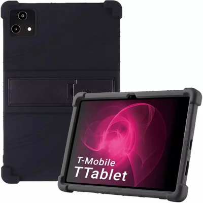 Këllëf mbrojtës Armor për tablet T-Mobile T Tablet 5G 10.36", me këmbë mbajtëse, i zi