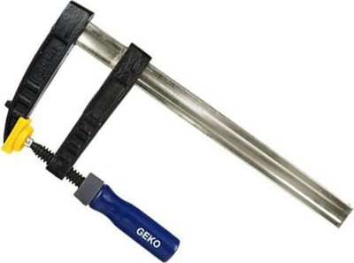 Kapëse F për tavolinë GEKO, 300x80mm, çelik i galvanizuar, blu