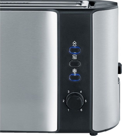 Toster Severin AT 2590, 1400W, 4 feta, inox i zi