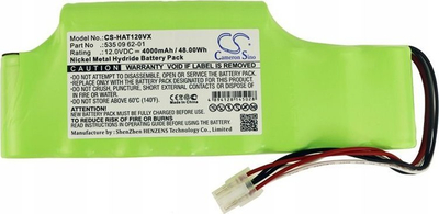 Bateri Cameron Sino HAT120VX, 4000mAh, 12V Ni MH, jeshile