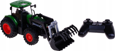 Traktor lodër me telekomandë Kids Globe Bull Dog, 2.4 GHz, 27 cm, jeshil
