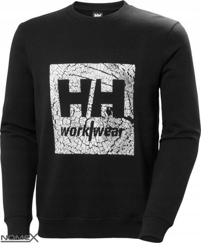 Bluzë fleece Helly Hansen Workwear, me mëngë të gjata, L Regular, e zezë