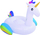 Dyshek frymë unicorn Jumbo, 218x120x160 cm, PVC, i bardhë me ngjyra