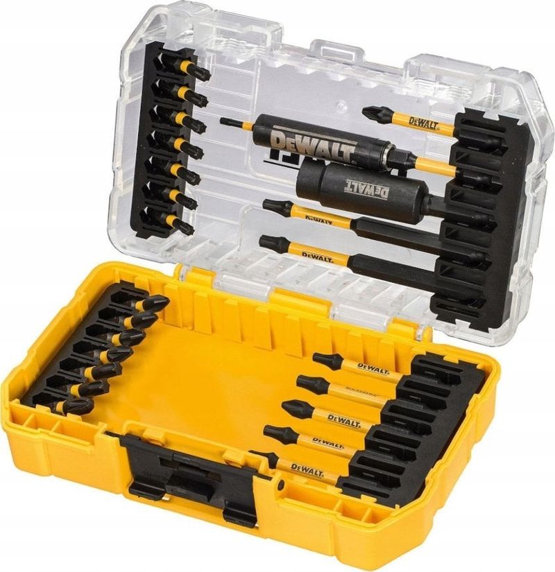 Set bitash për kaçavidë goditëse DeWalt FlexTorq, 25 copë, me kuti ToughCase