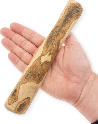 Lodër përtypëse për qen 4DOGS Olive Wood M, për qen 10 20 kg, dru ulliri i natyrshëm