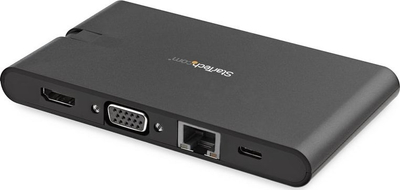 Adaptues multiport USB C StarTech.com, HDMI 4K, VGA 1080p, 3x USB 3.0, PD 100W, gri