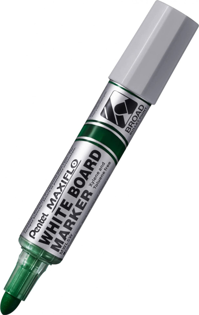 Marker për tabelë të bardhë Pentel Maxiflo MWL5W, majë e trashë, jeshil