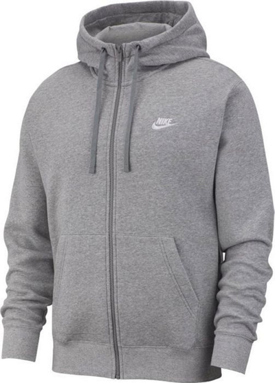Duks për meshkuj Nike NSW Club FZ, XXL, i hirtë