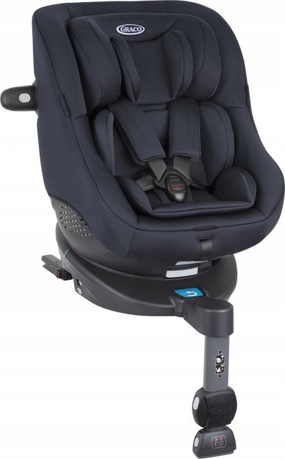 Karrige makine Graco Turn2Me i-Size R129, rrotullim 360°, ISOFIX, blu e errët