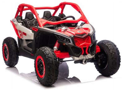 Makinë me bateri për kalamaj CAN-AM Maverick Turbo RS Strong Air, 12V, me dy vende, e kuqe
