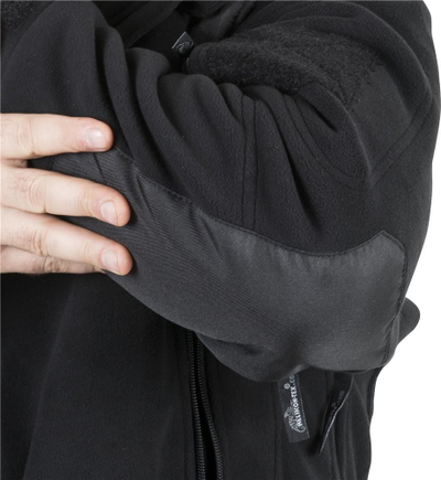 Jakne fleece Helikon Liberty Heavy, poliester 390 g/m², madhësia S, e zezë