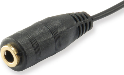 Kabllo audio ndarëse Equip Y, 3.5mm, 1x femër në 2x mashkull, e zezë