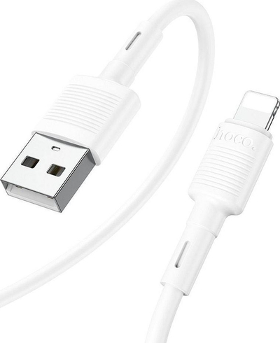 Kabllo Hoco X83 USB A në Lightning, 1 m, 2.4A, e bardhë