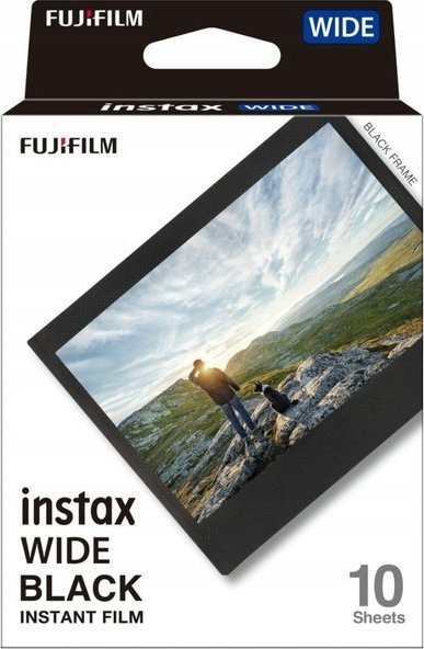 Film fotografik Fujifilm Instax Wide, Black, 10 poza