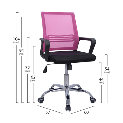Karrige zyre HM1148.05 60×57×104 cm, zezë/ rozë