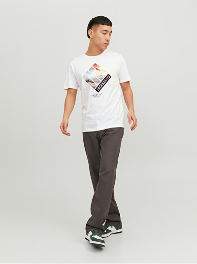 Maicë Jack&Jones JJTRESOR Regular Fit, e bardhë