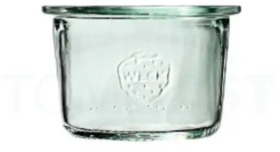 Set kavanoza qelqi Weck Mini-sturz, 80 ml, 12 copë, transparent