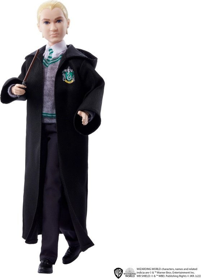 Kukull Harry Potter Draco Malfoy, Wizarding World, Slytherin, me mantel të zi