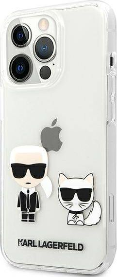 Mbulesë telefoni Karl Lagerfeld Ikonik për iPhone 13 Pro, PC TPU, transparente