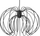 Lampë varëse Orno BOLA 1P, E27, 60W, e zezë