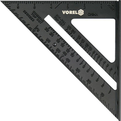 Gonji alumini Vorel T18377, 250mm, me këmbë, e zezë