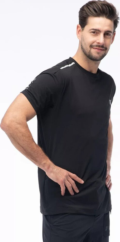 Bluzë sportive Fitanu Fernon për burra, për palestër, e zezë