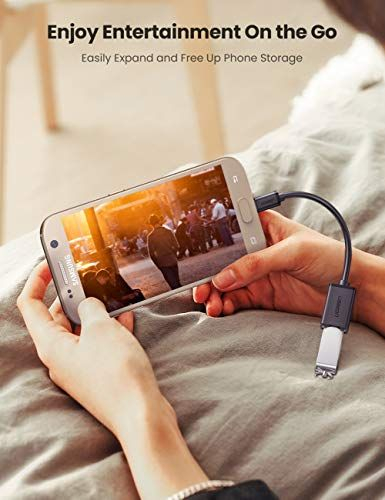 Adapter USB Ugreen 10396, microUSB në USB, OTG, i zi