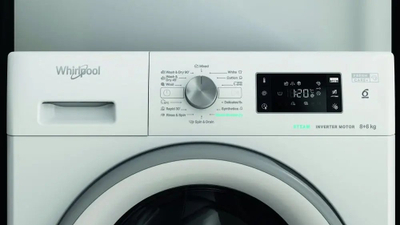Lavatriçe-tharëse Whirlpool FFWDB 864369 SV EE, 8 kg 6 kg, me hapje nga përpara, e bardhë