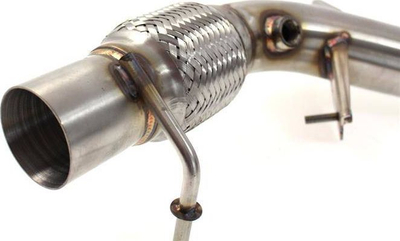 Downpipe TurboWorks BMW 114i 120i F20 F21 F22 F30 N13, 1.6T, çelik inoks