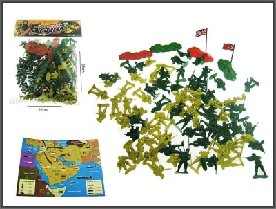 Set lodrash ushtarake Hipo Army Soldier JL668-20, 80 pjesë